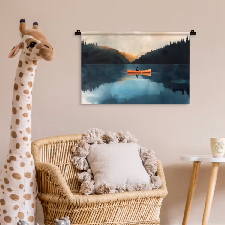 Wandkleed - Bossen - Meer - Kano - Oranje — 5