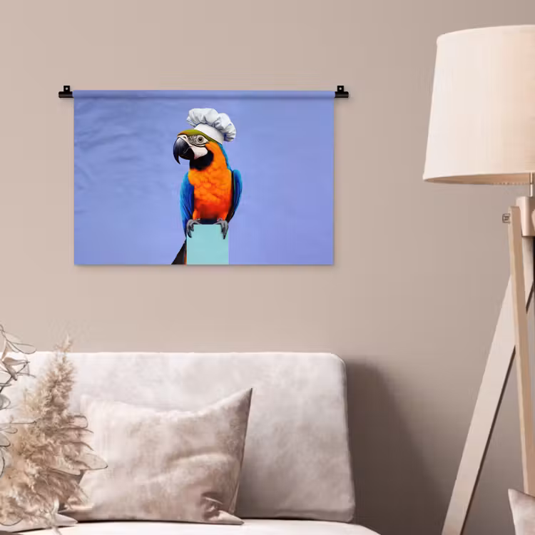 Wandkleed - Papegaai - Koksmuts - Vogel - Leuk — 2