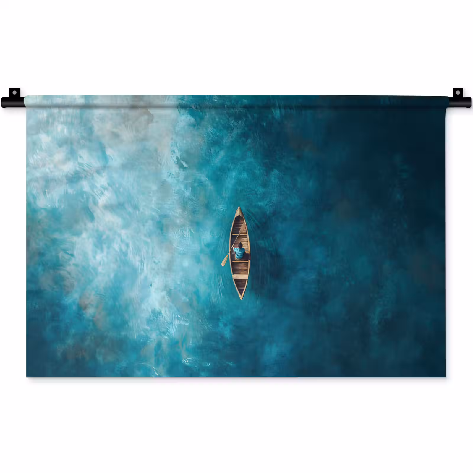 Wandkleed - Bootje - Water - Blauw — 1
