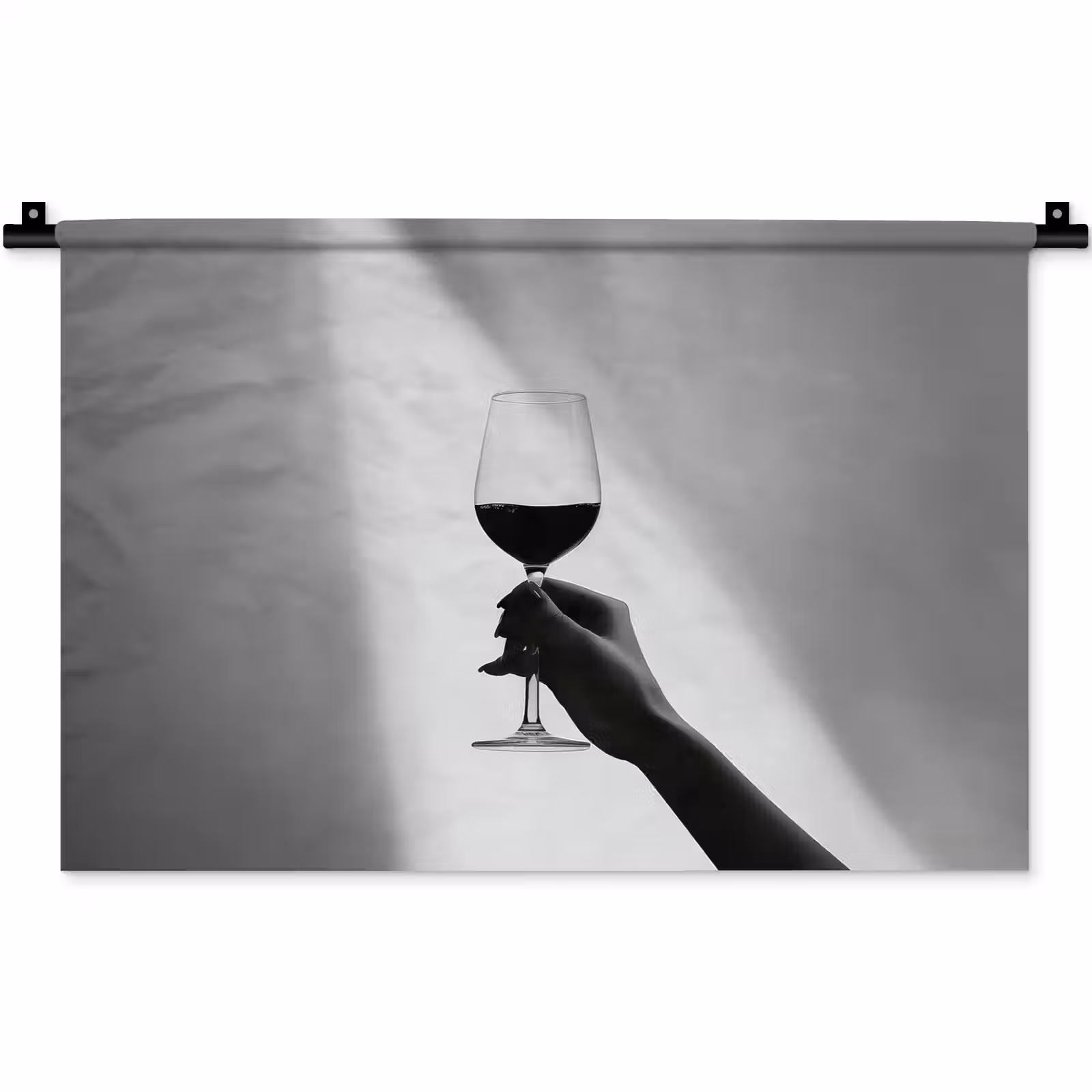 Wandkleed - Lichtinval - Wijn - Rood - Glas — 1