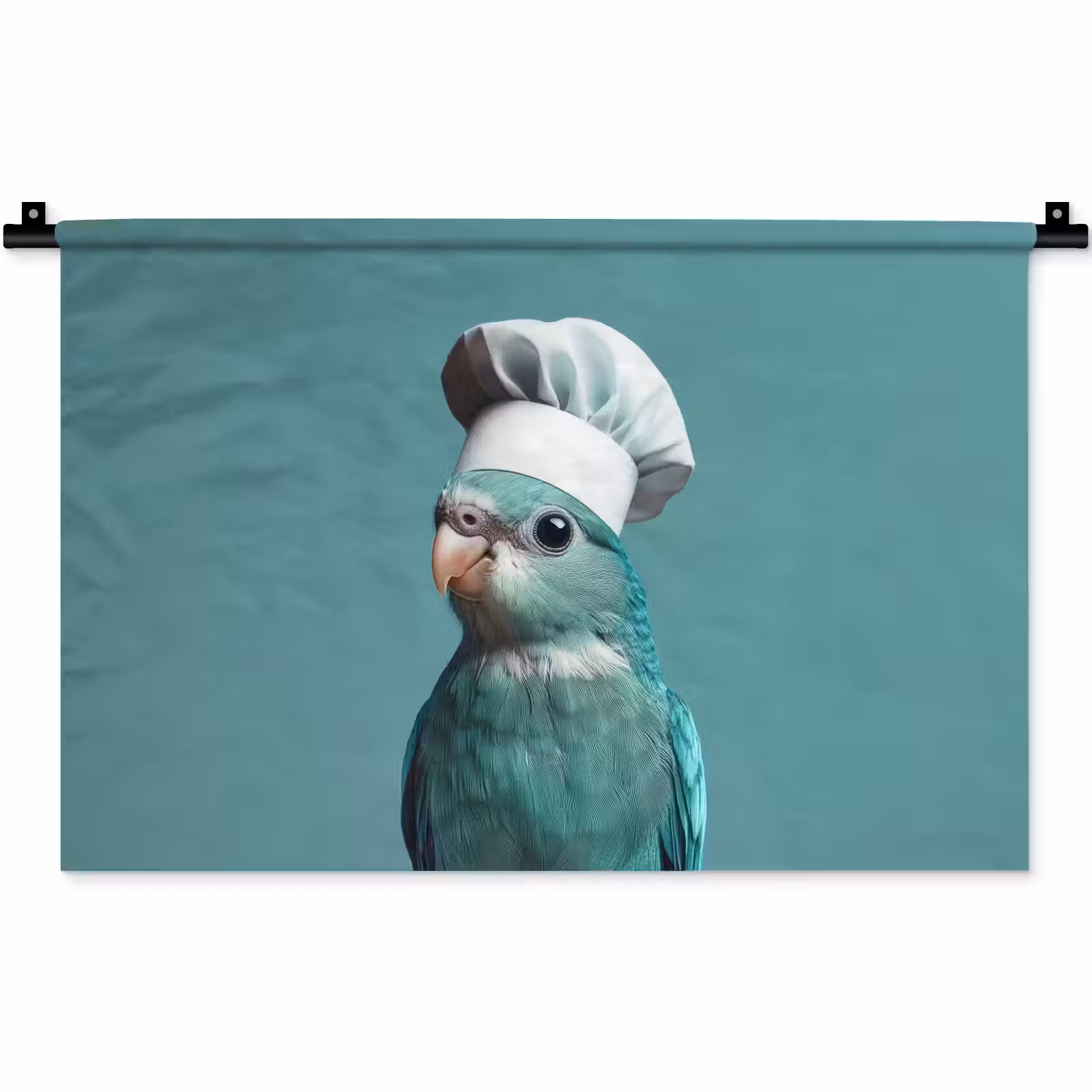 Wandkleed - Parkiet - Vogel - Koksmuts - Cute — 1