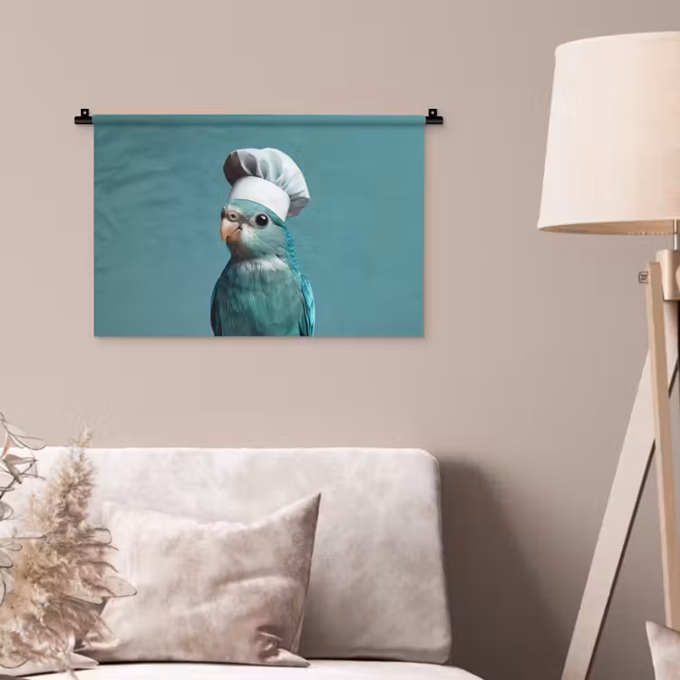 Wandkleed - Parkiet - Vogel - Koksmuts - Cute — 2