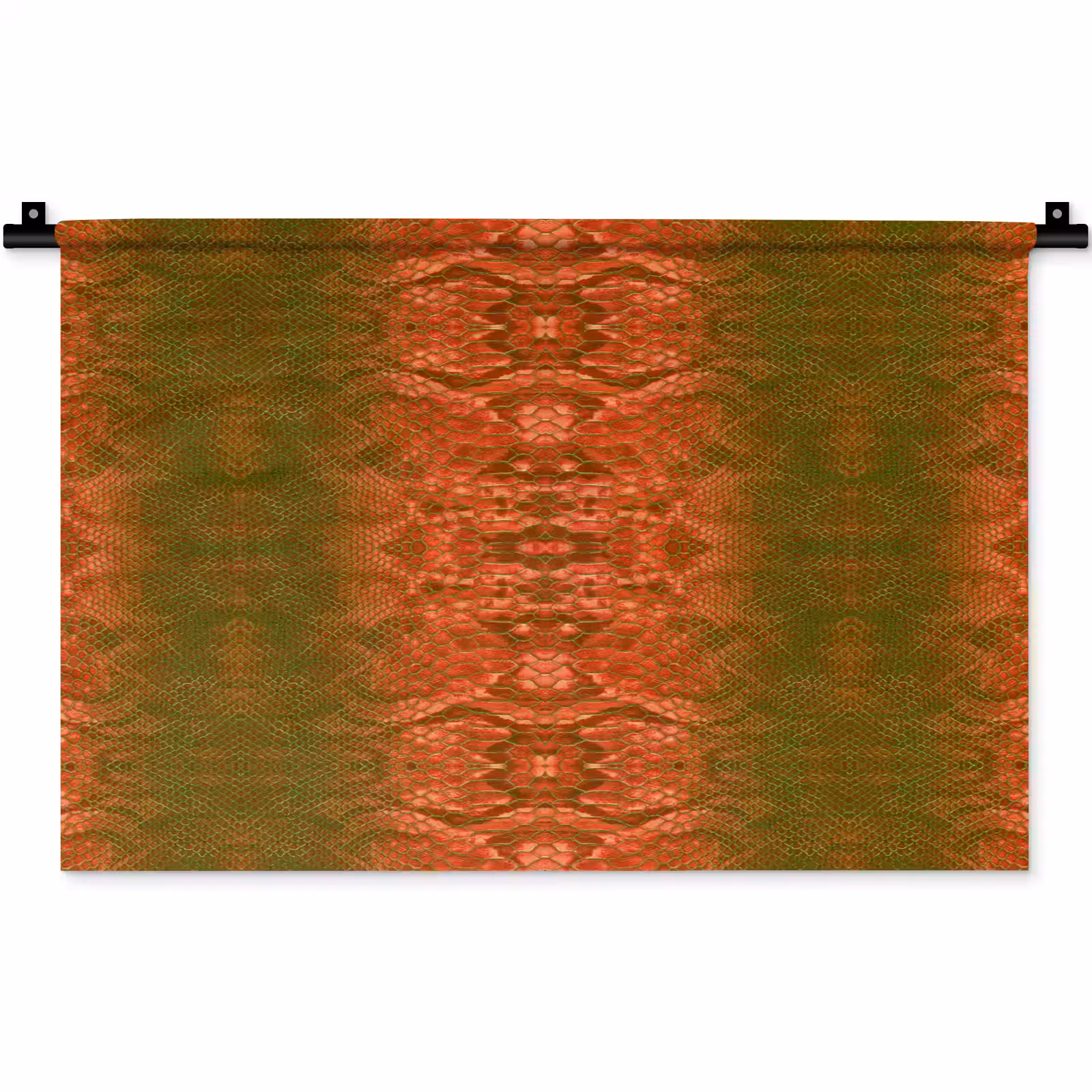 Wandkleed - Slang - Boa - Rood - Groen — 1