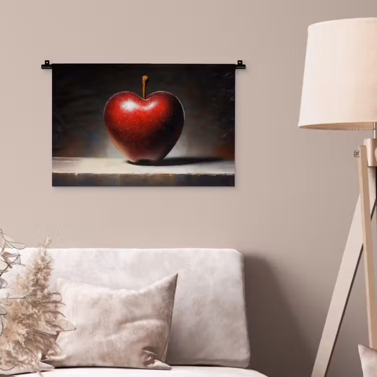 Wandkleed - Apple - Hart - Rood — 2