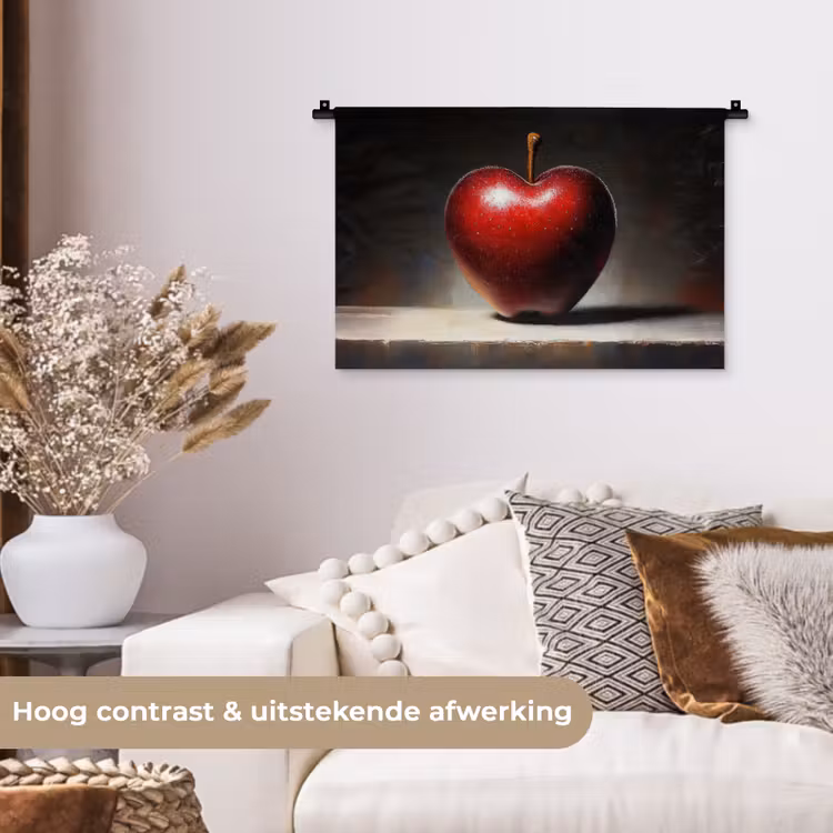 Wandkleed - Apple - Hart - Rood — 4