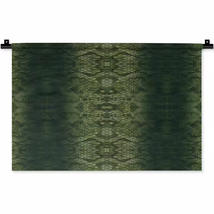 Wandkleed - Slang - Boa - Groen — 1