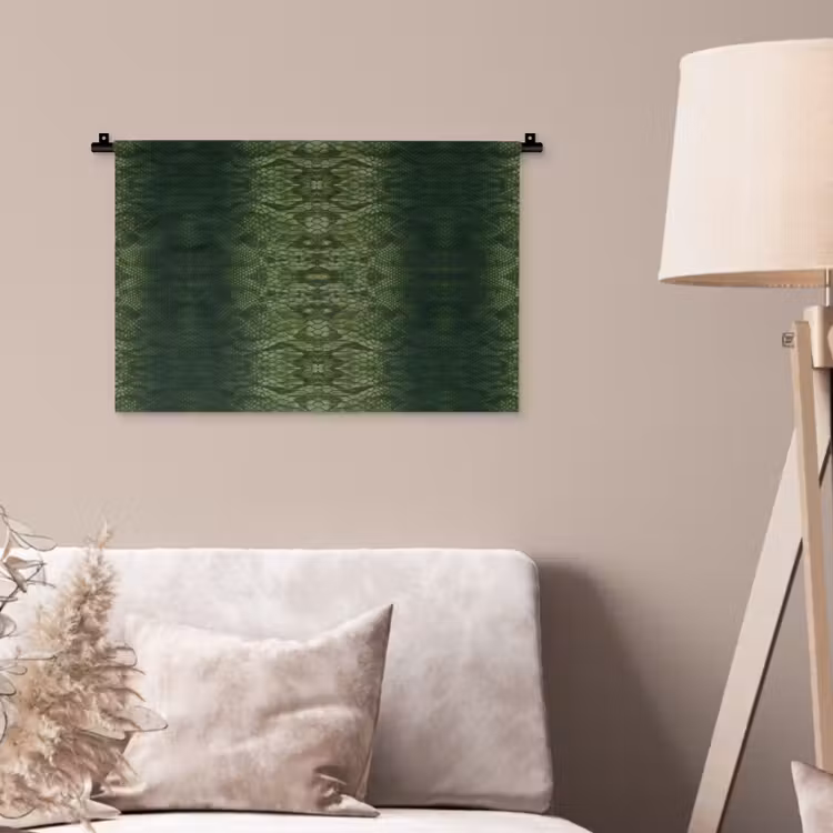 Wandkleed - Slang - Boa - Groen — 2