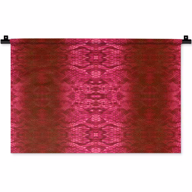 Wandkleed - Slang - Boa - Roze — 1