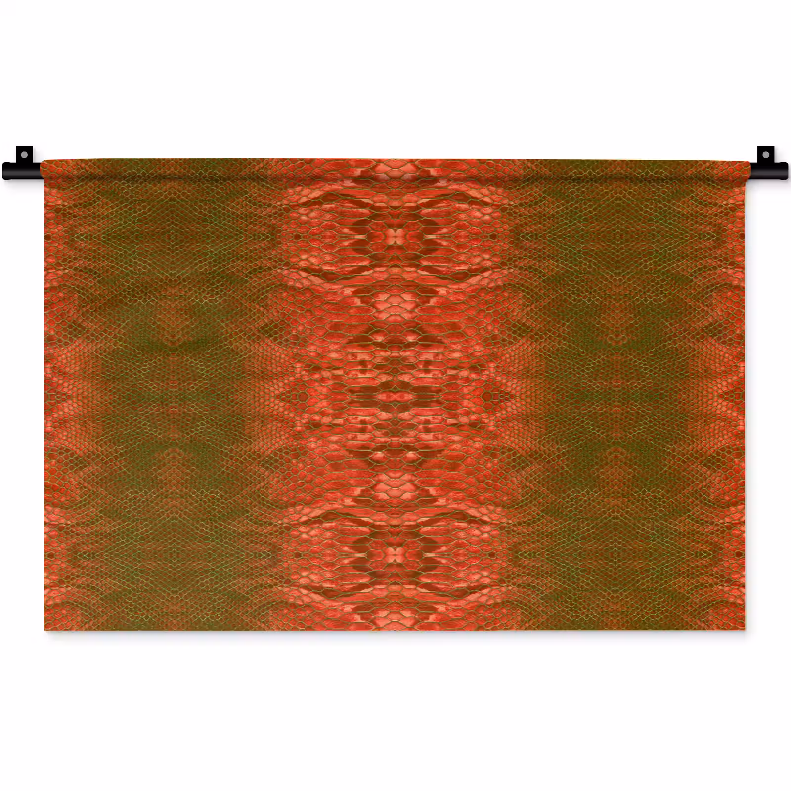 Wandkleed - Slang - Boa - Groen - Rood — 1