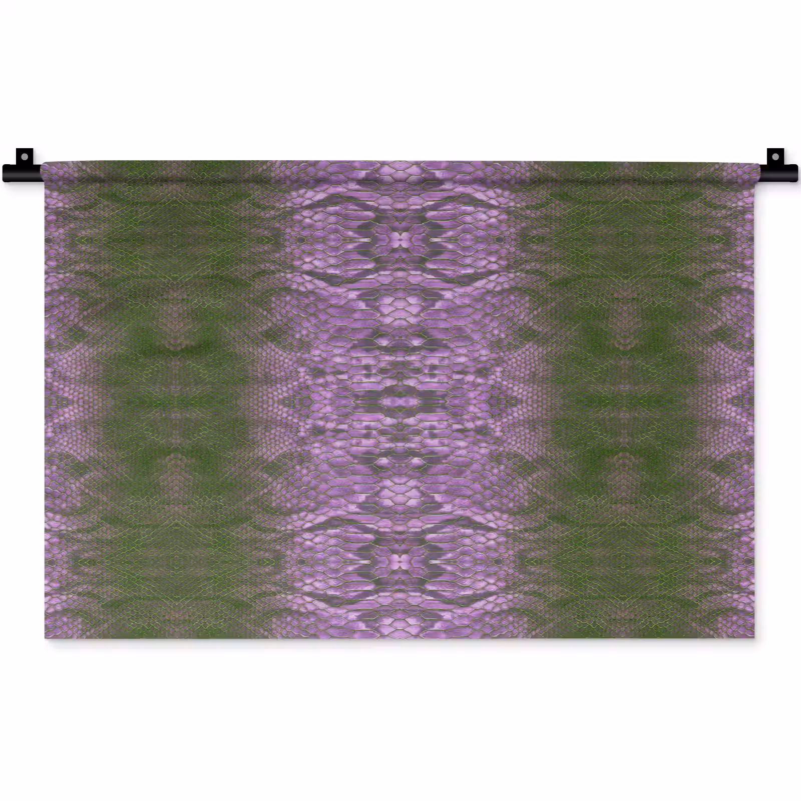 Wandkleed - Slang - Boa - Lila - Groen — 1