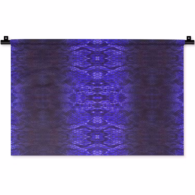 Wandkleed - Slang - Boa - Paars - Blauw — 1