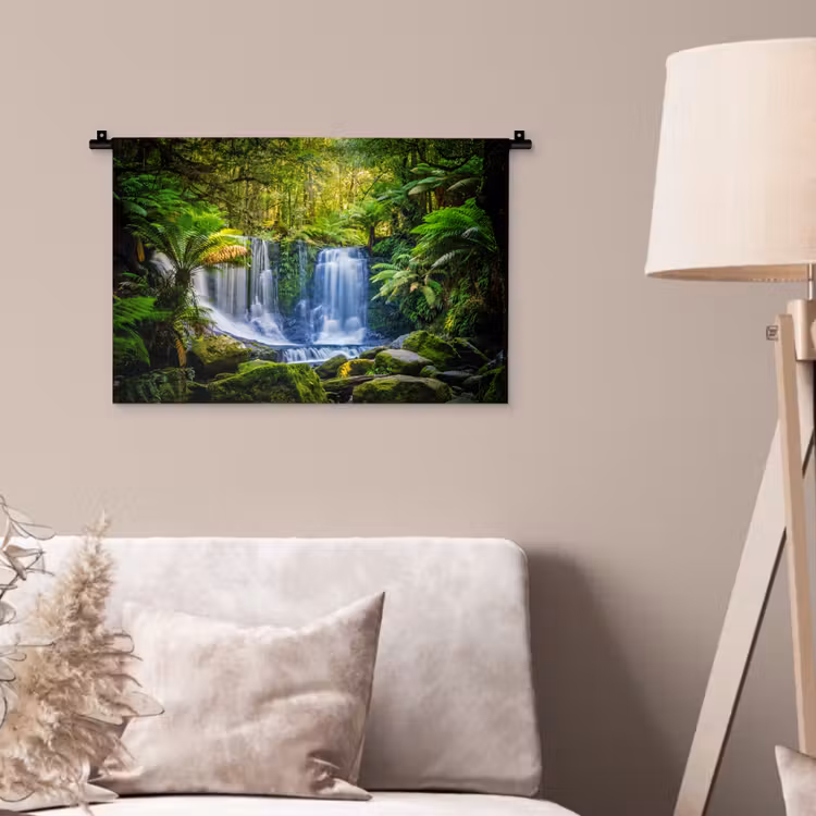 Wandkleed - Jungle - Waterval - Australië - Planten - Natuur — 2
