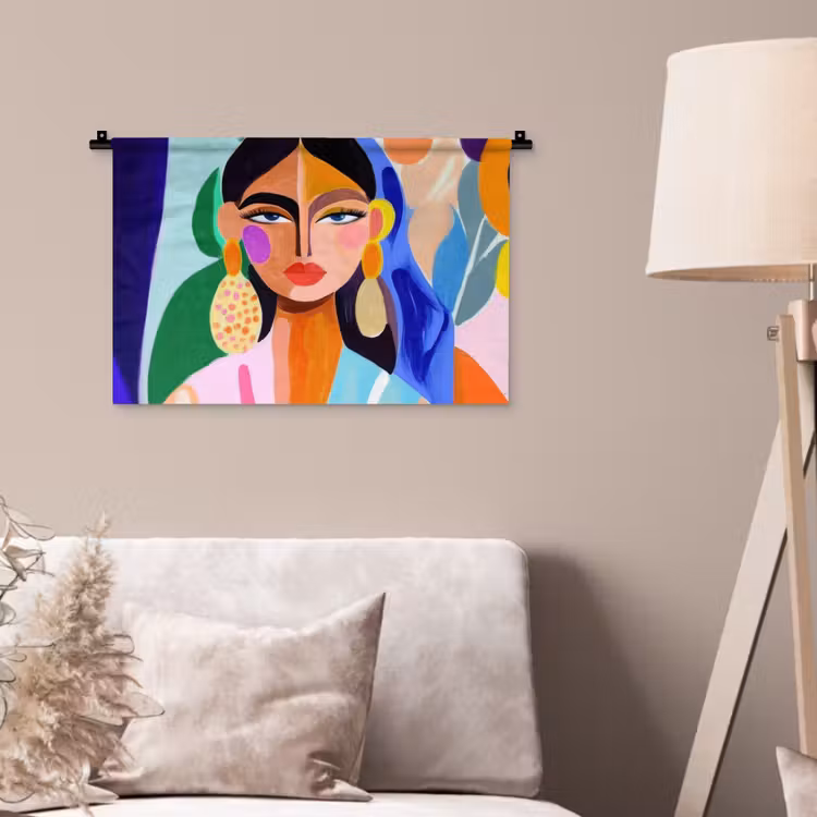 Wandkleed - Portret - Vrouw - Modern — 2