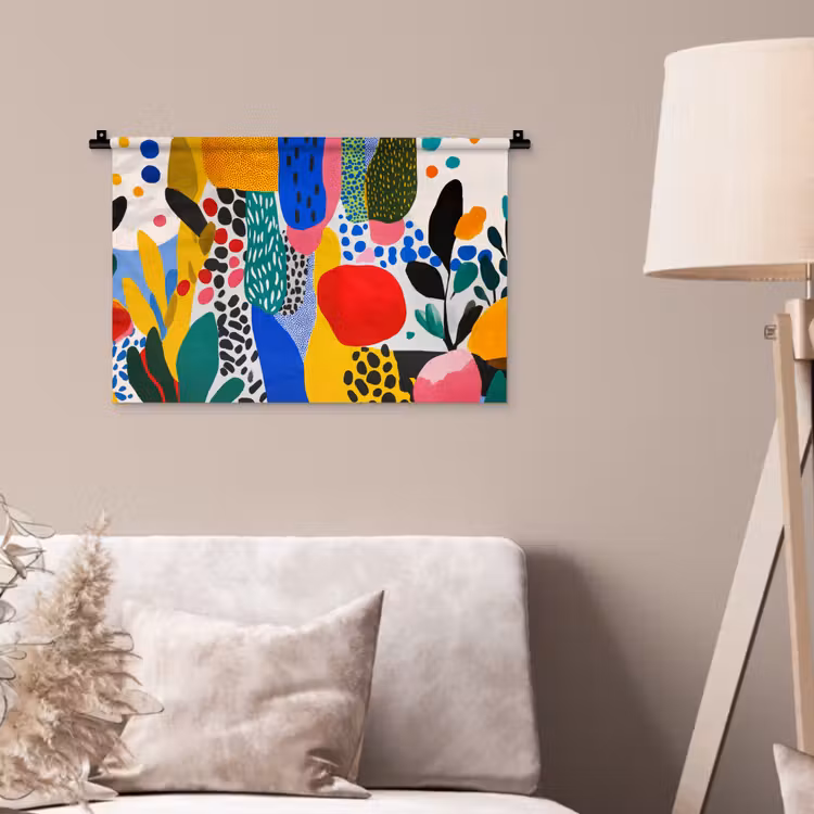 Wandkleed - Stippen - Vormen - Modern - Kleuren — 2