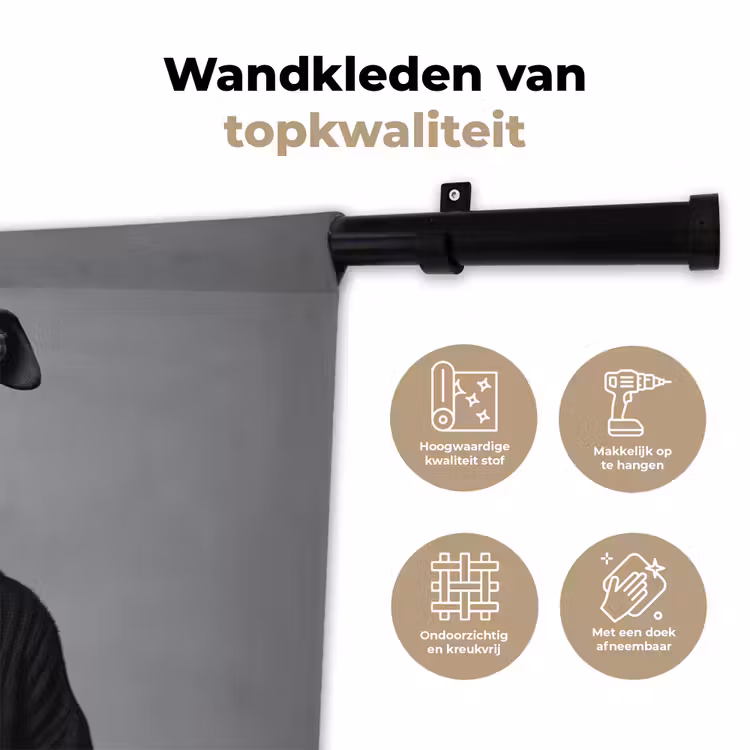Wandkleed - Coltrui - Hond - Bril - Mok — 3