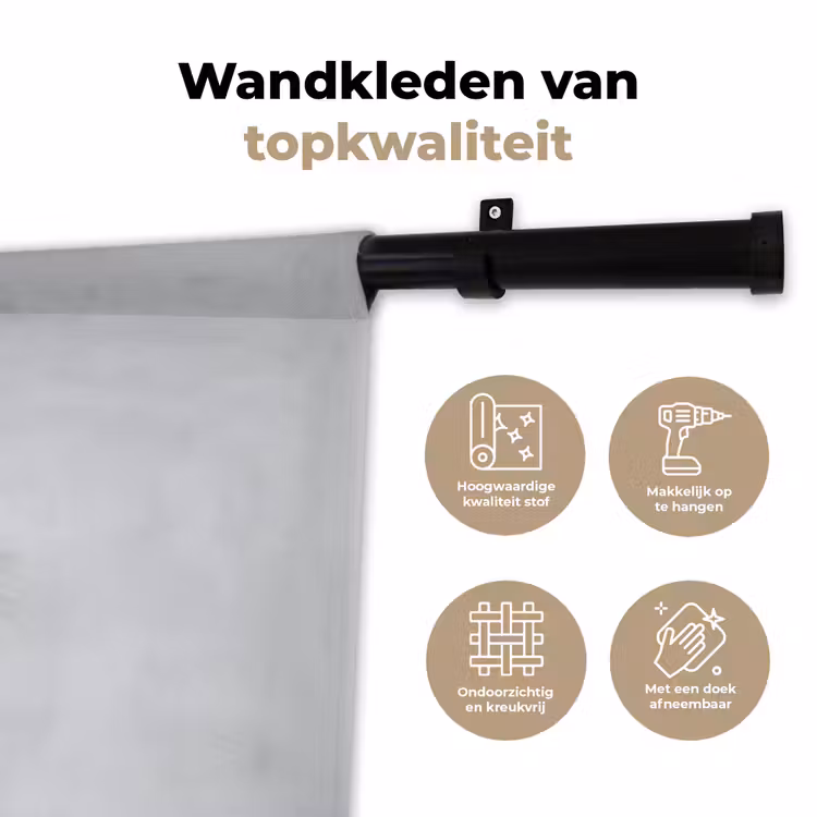 Wandkleed - Kat - Zonnebril - Wijnglas - Langharig — 3