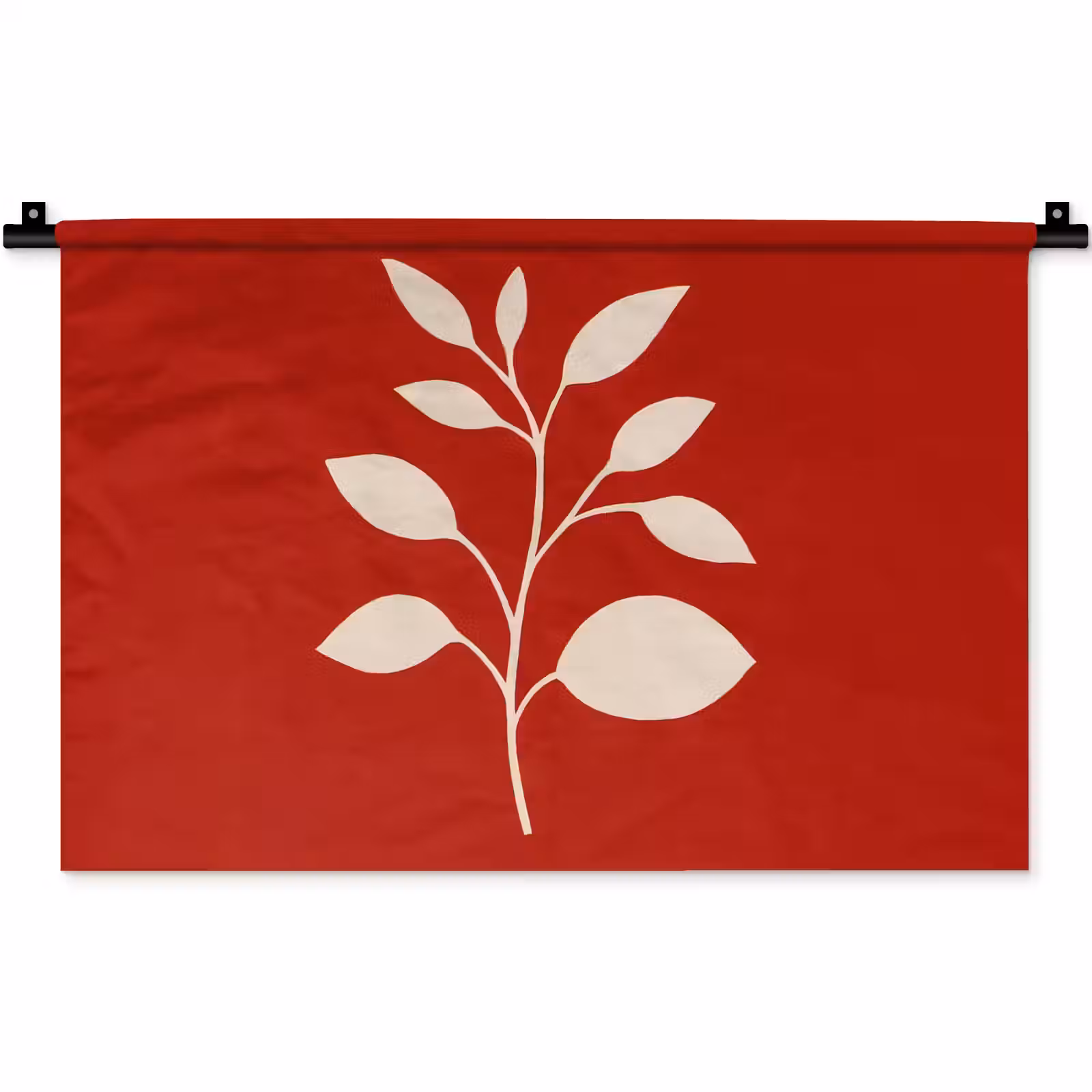 Wandkleed - Silhouet - Bladeren - Tak — 1