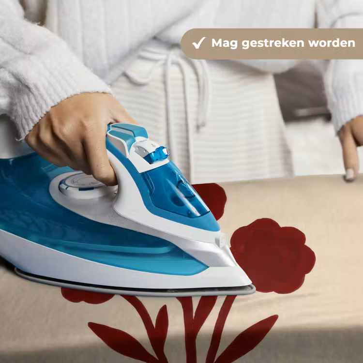 Wandkleed - Bloemen - Bladeren - Rood - Minimalistisch — 6