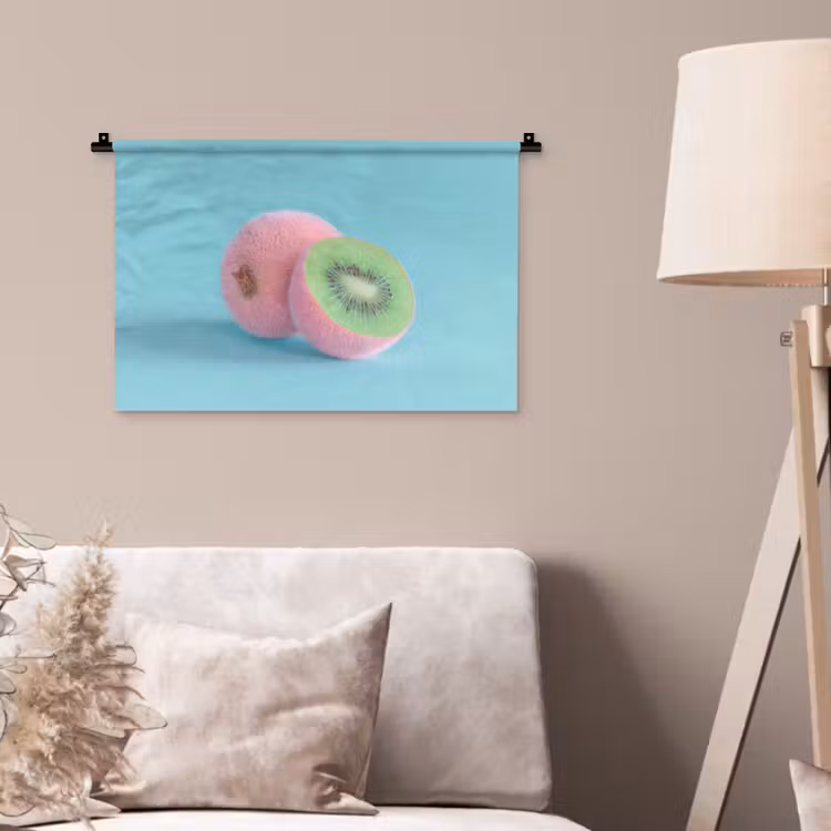 Wandkleed - Kiwi - Blauw - Surrealistisch — 2