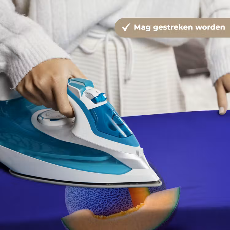 Wandkleed - Meloen - Blauw - Oranje - Kunstzinnig — 6