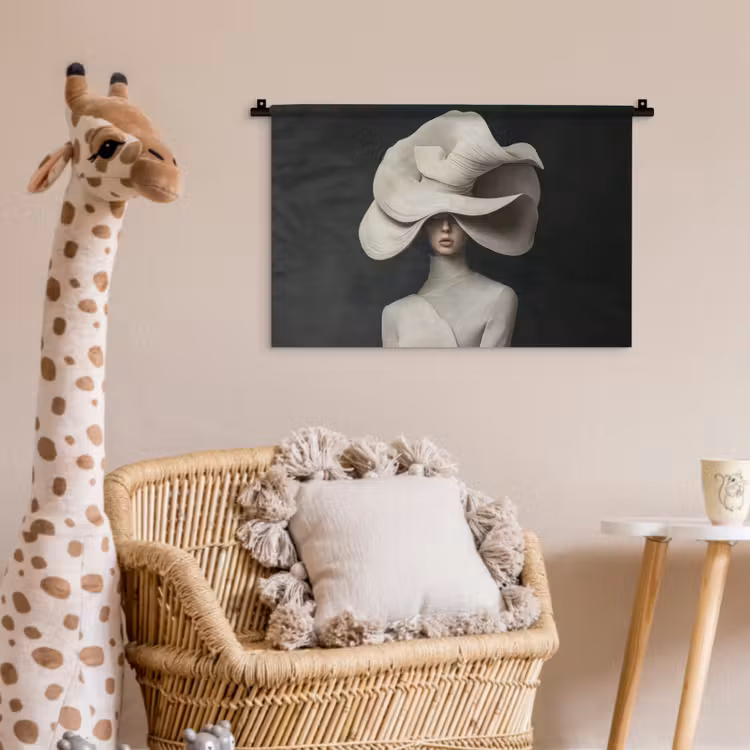 Wandkleed - Modern - Vrouw - Hoed — 5