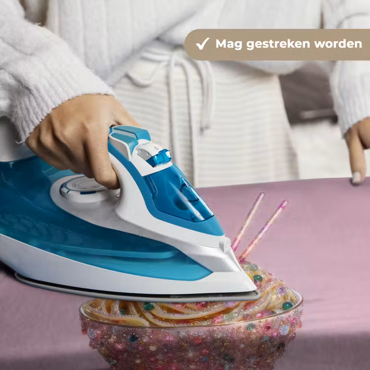Wandkleed - Noodles - Edelstenen - Stokjes - Roze — 6