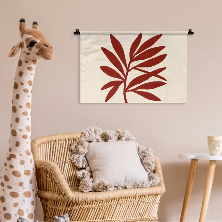 Wandkleed - Tak - Bladeren - Rood — 5