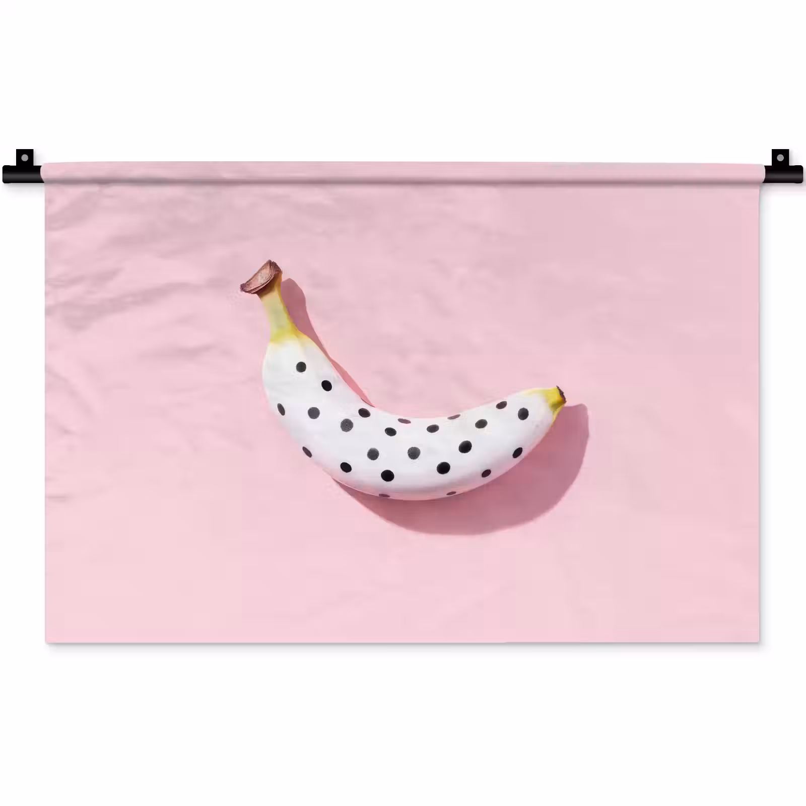Wandkleed - Banaan - Stippen - roze — 1