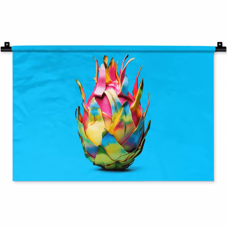 Wandkleed - Drakenfruit - Blauw - Levendig — 1