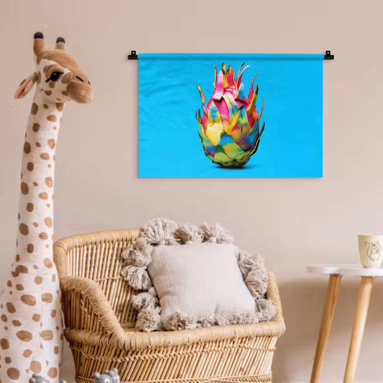Wandkleed - Drakenfruit - Blauw - Levendig — 5