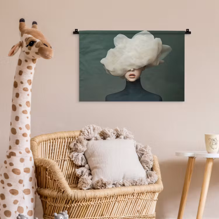 Wandkleed - Hoed - Vrouw - Beige — 5
