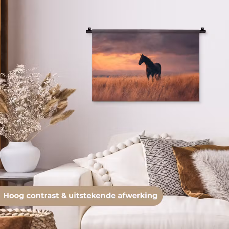Wandkleed - Paard - Wolken - Open veld — 4