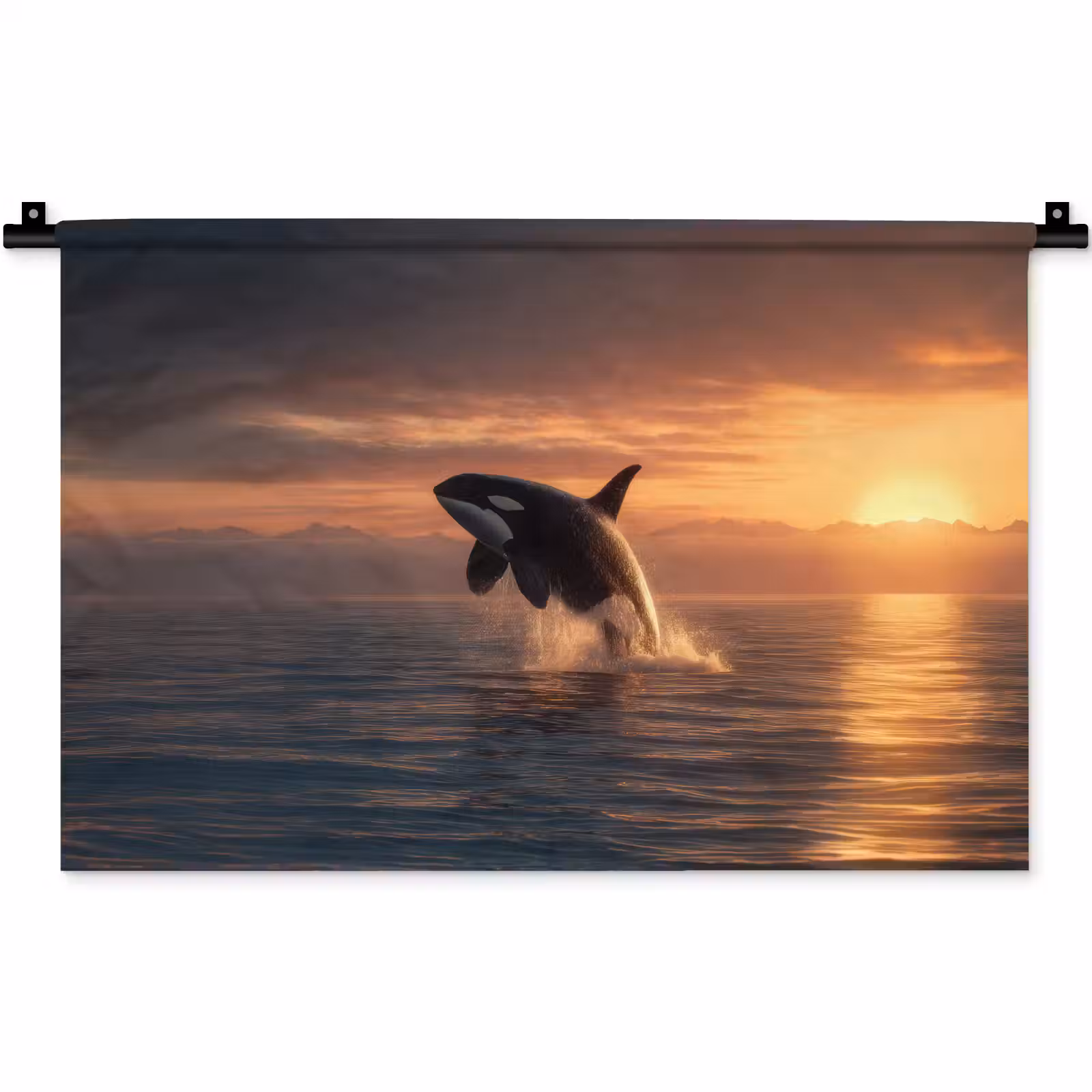 Wandkleed - Orka - Zee - Zonsondergang — 1
