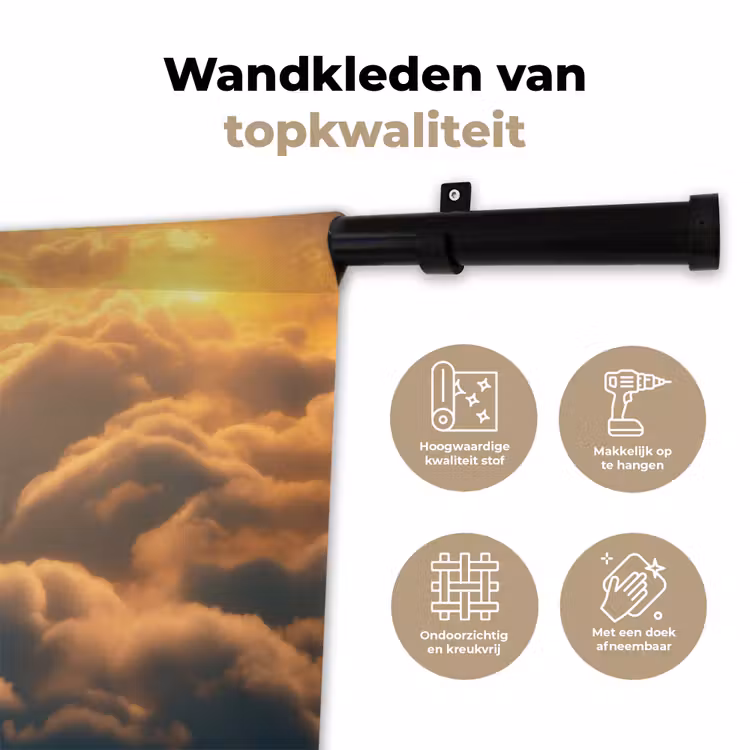 Wandkleed - Adelaar - Wolken - Zon — 3