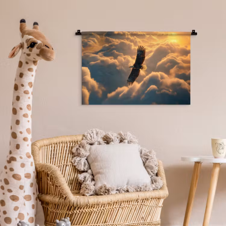 Wandkleed - Adelaar - Wolken - Zon — 5