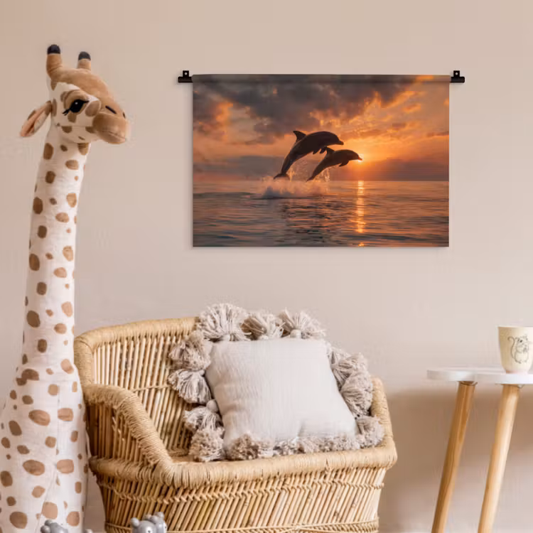 Wandkleed - Dolfijnen - Zee - Realistisch — 5