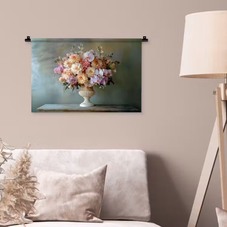 Wandkleed - Orchidee - Boeket - Vaas - Bloemen — 2