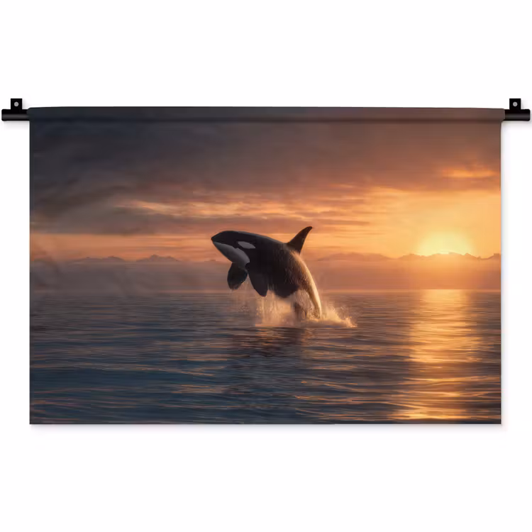 Wandkleed - Orka - Zee - Zonsondergang — 1