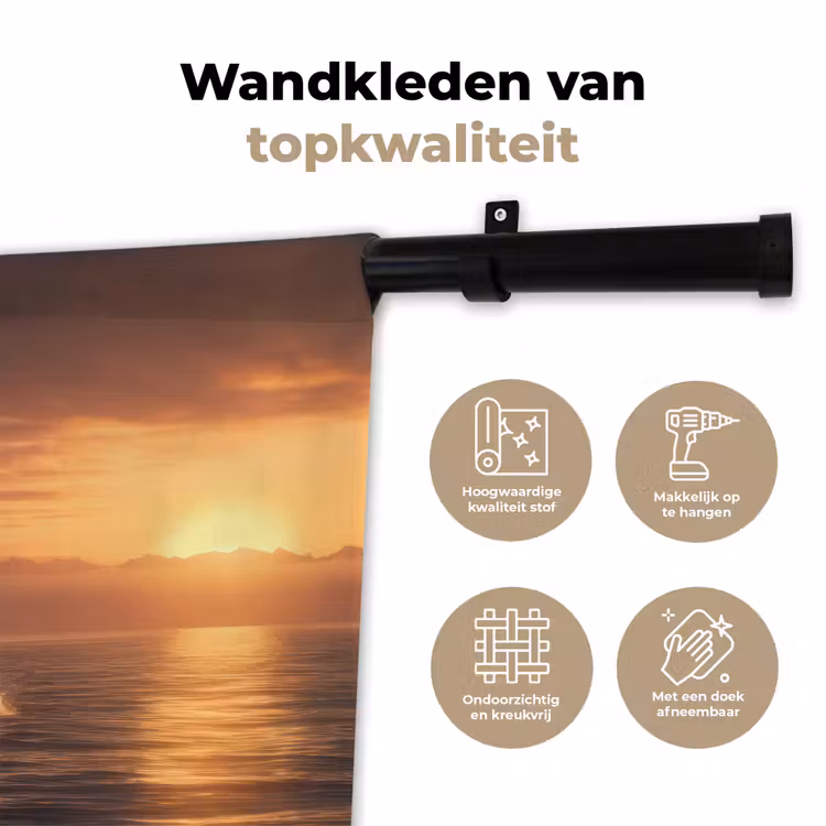 Wandkleed - Orka - Zee - Zonsondergang — 3