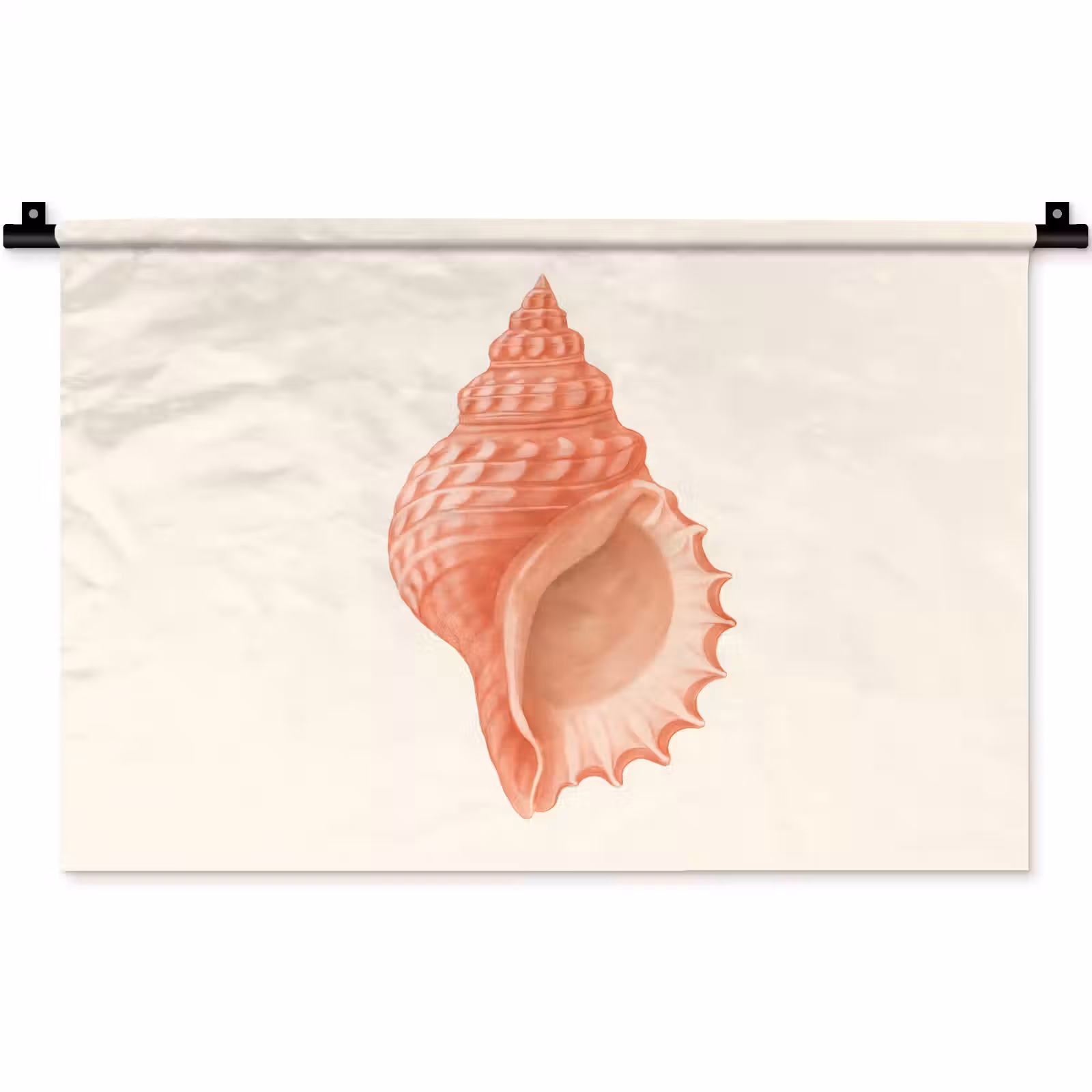 Wandkleed - Schelp - Roze - Structuur — 1