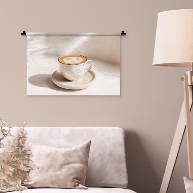 Wandkleed - Cappuccino - Schuim - Schotel - Beige — 2