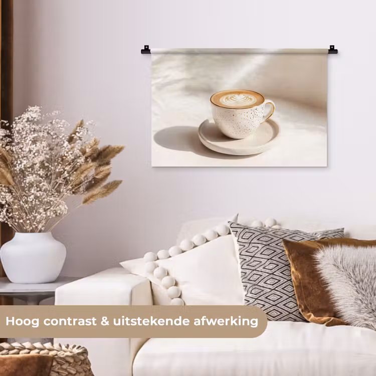 Wandkleed - Cappuccino - Schuim - Schotel - Beige — 4