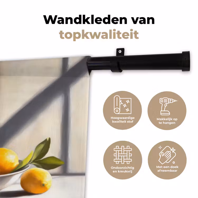 Wandkleed - Citroenen - Stilleven - Geel — 3