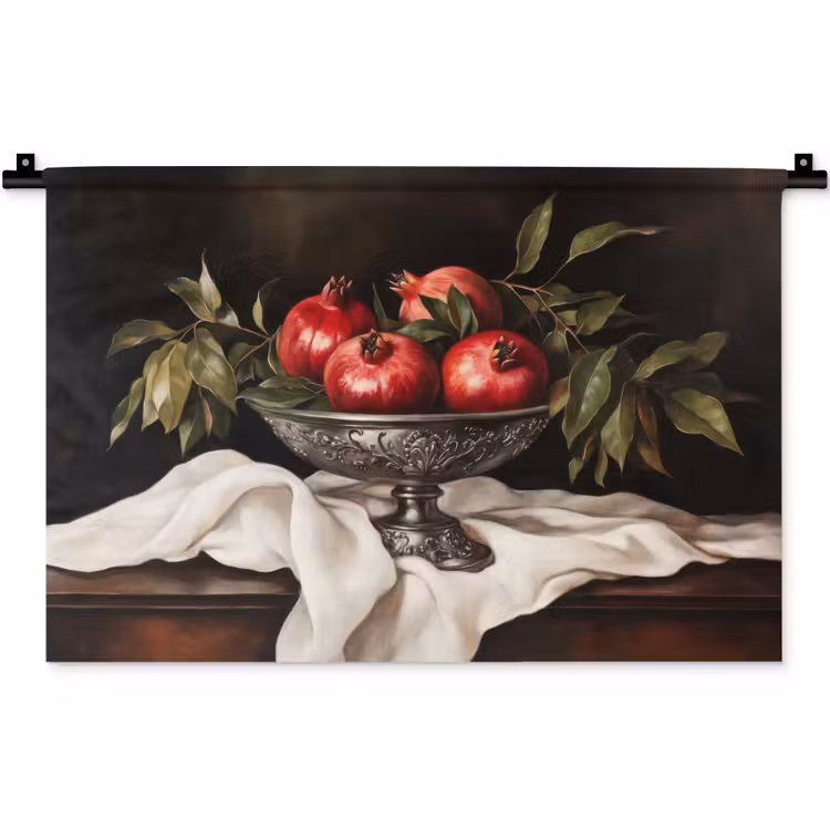 Wandkleed - Granaatappels - Klassiek - Vintage — 1