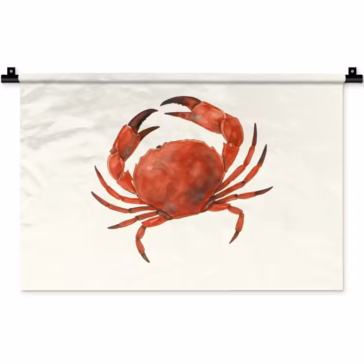 Wandkleed - Krab - Felrood - Poten — 1