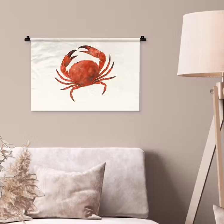 Wandkleed - Krab - Felrood - Poten — 2