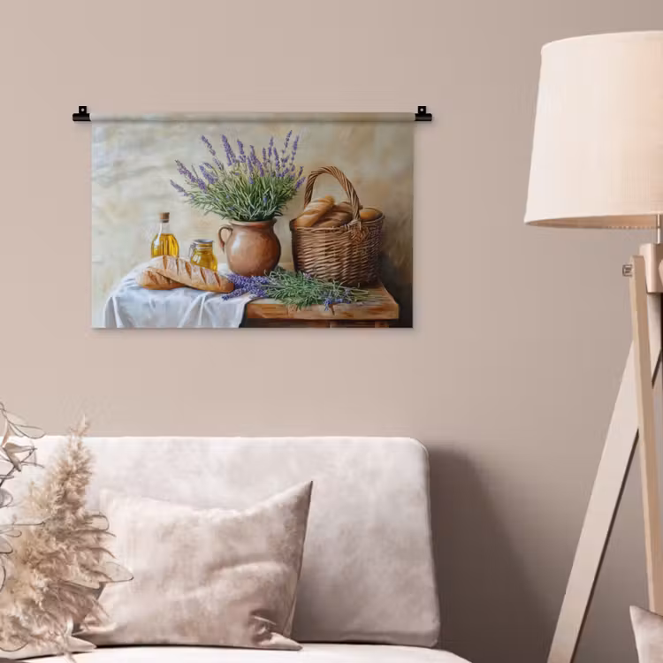 Wandkleed - Lavendel - Brood - Stilleven — 2