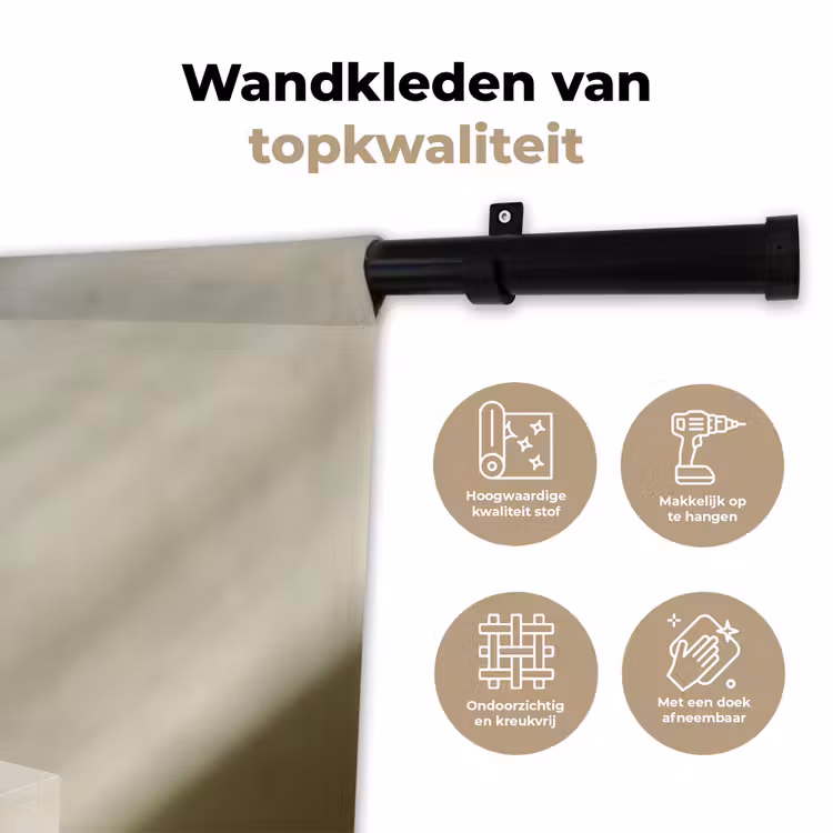 Wandkleed - Matcha - Glas - Groen - Minimalistisch — 3