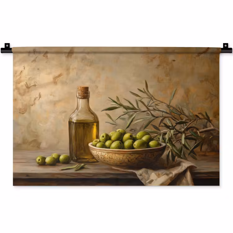 Wandkleed - Olijven - Stilleven - Vintage — 1