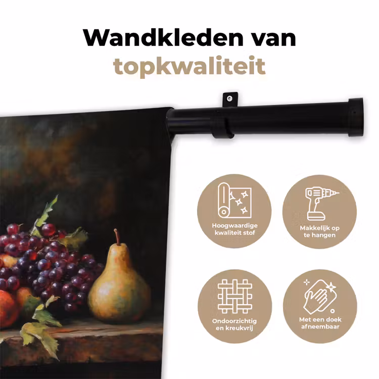 Wandkleed - Rustiek - Stilleven - Fruit — 3
